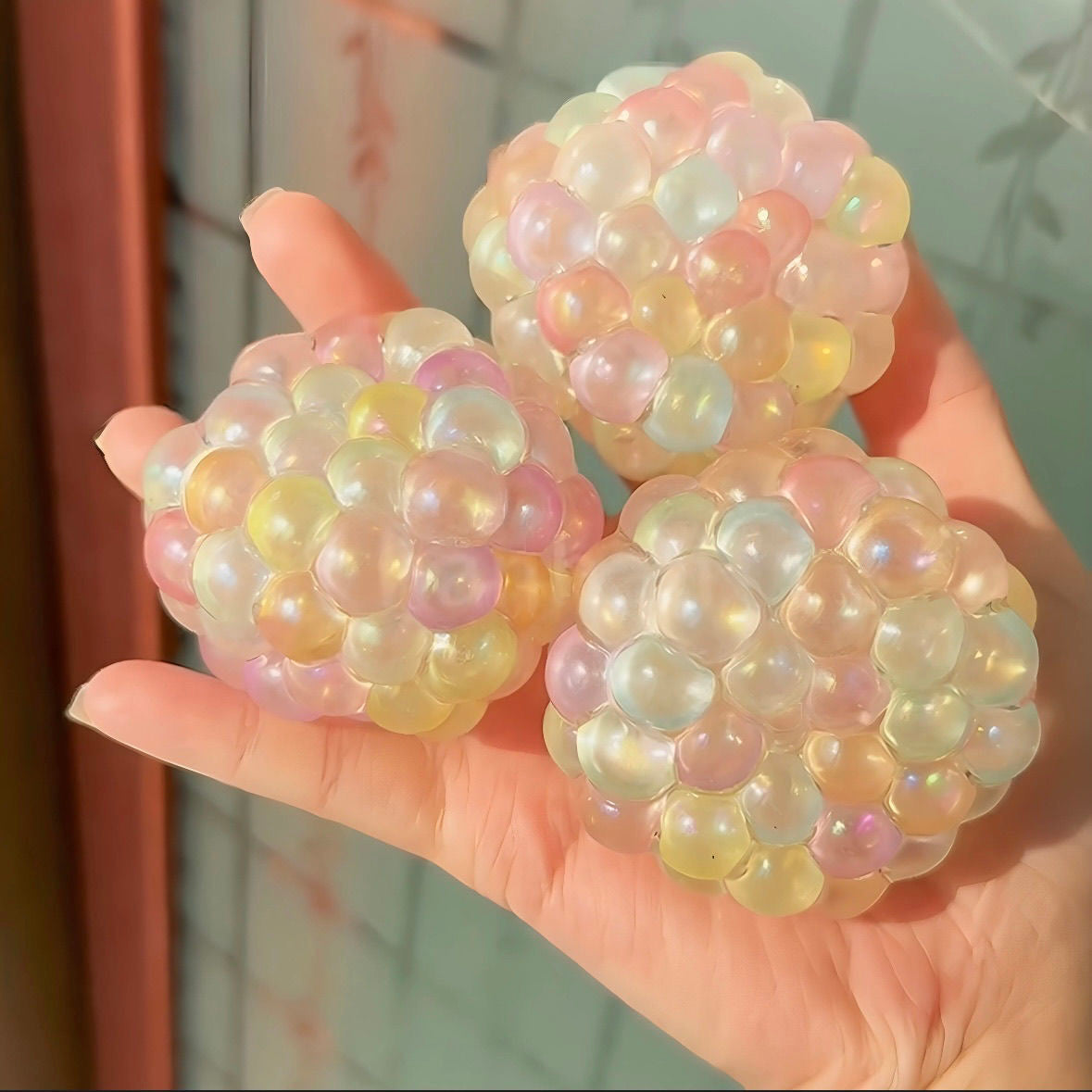 Stress Ball Color Shifting Beads Squishy Stress Relief Decompression Toy