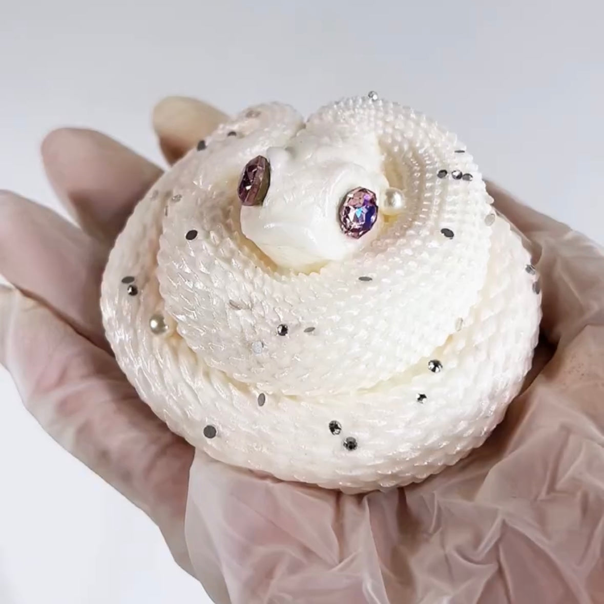 Handmade Circling Snake Taba Squishy Toy