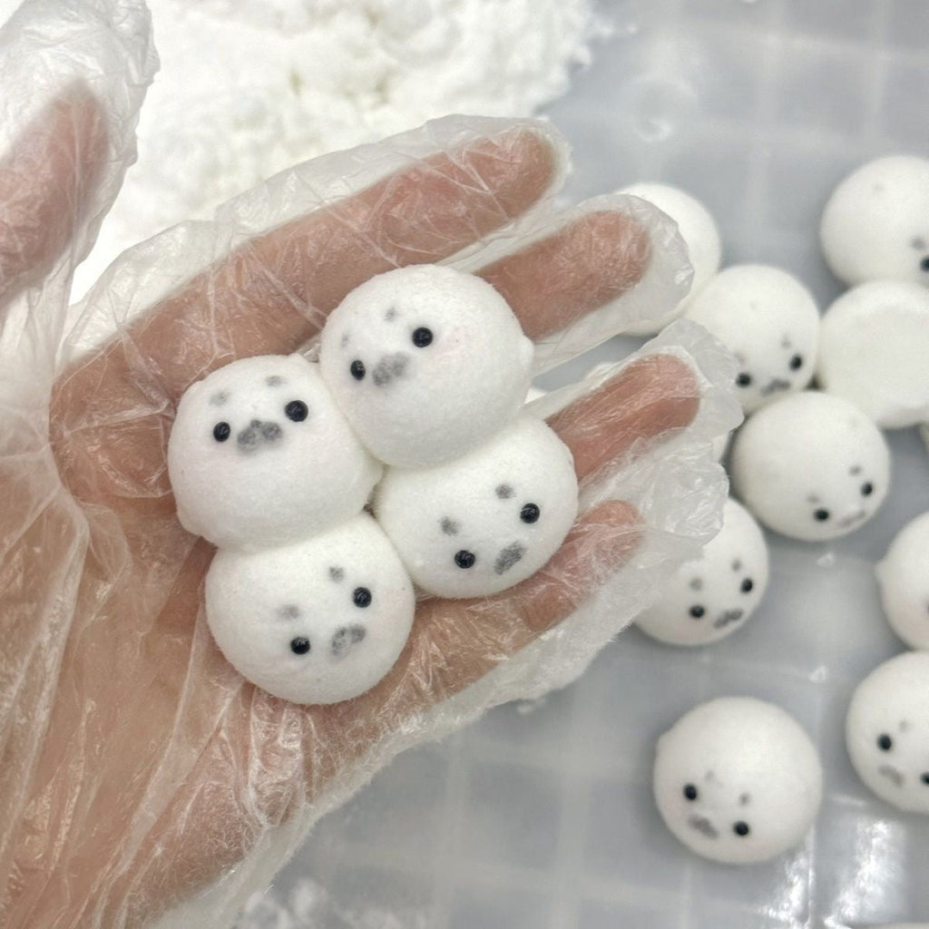 1pc/2pcs/4pcs Handmade Mini Seal Taba Squishy Toy
