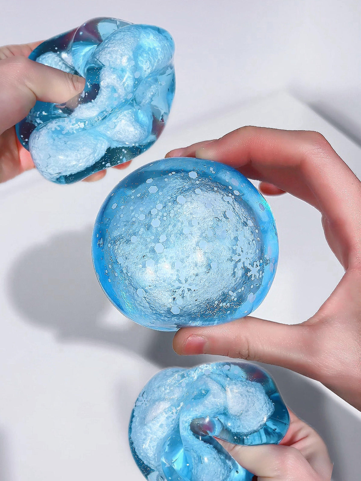 Maltose Snow Ball Stress Ball Squishy Stress Relief Decompression Toy