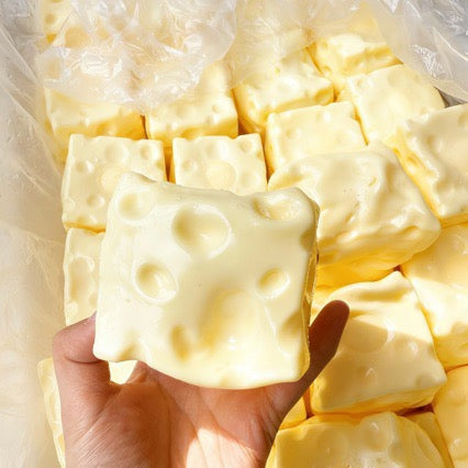 7cm Jumbo Cheese Stress Ball Skin w/ Plug