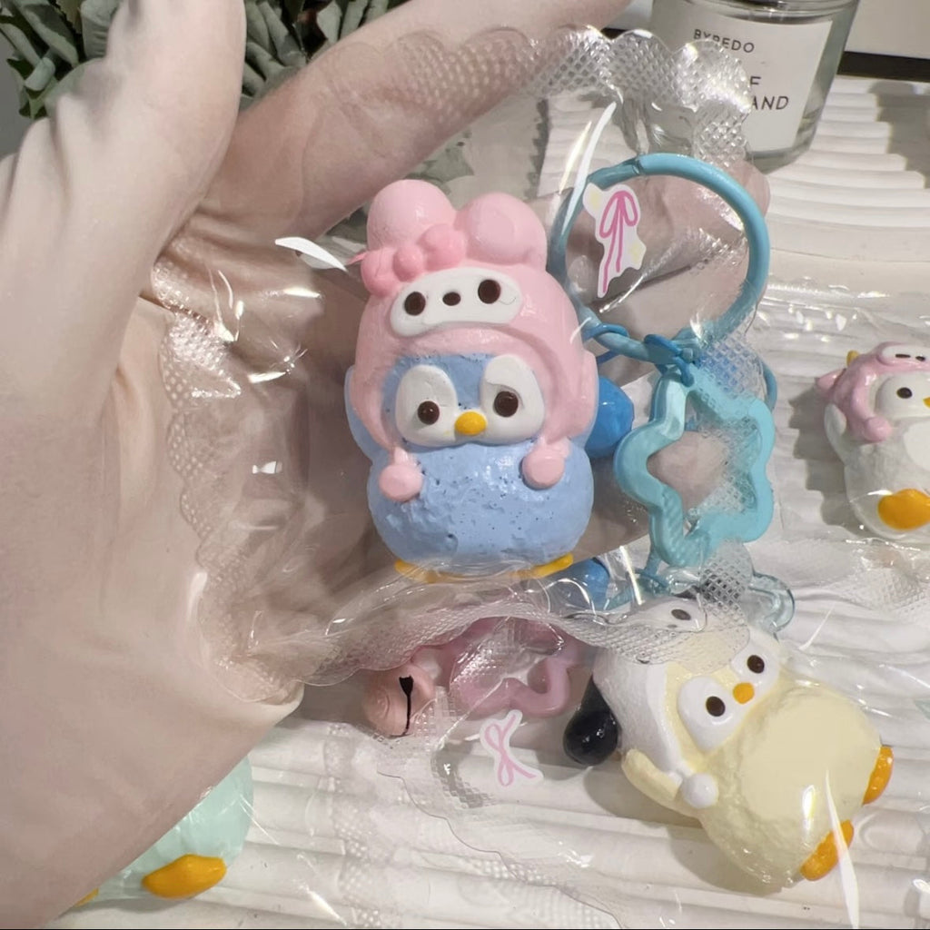 Handmade Mini Penguin Taba Squishy Toy