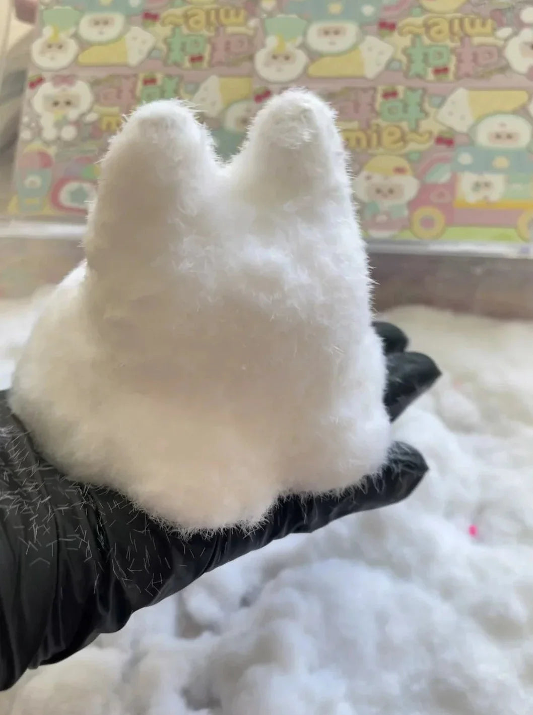 Squishy Putty Bunny Stress Relief Decompression Toy w/ Flocking