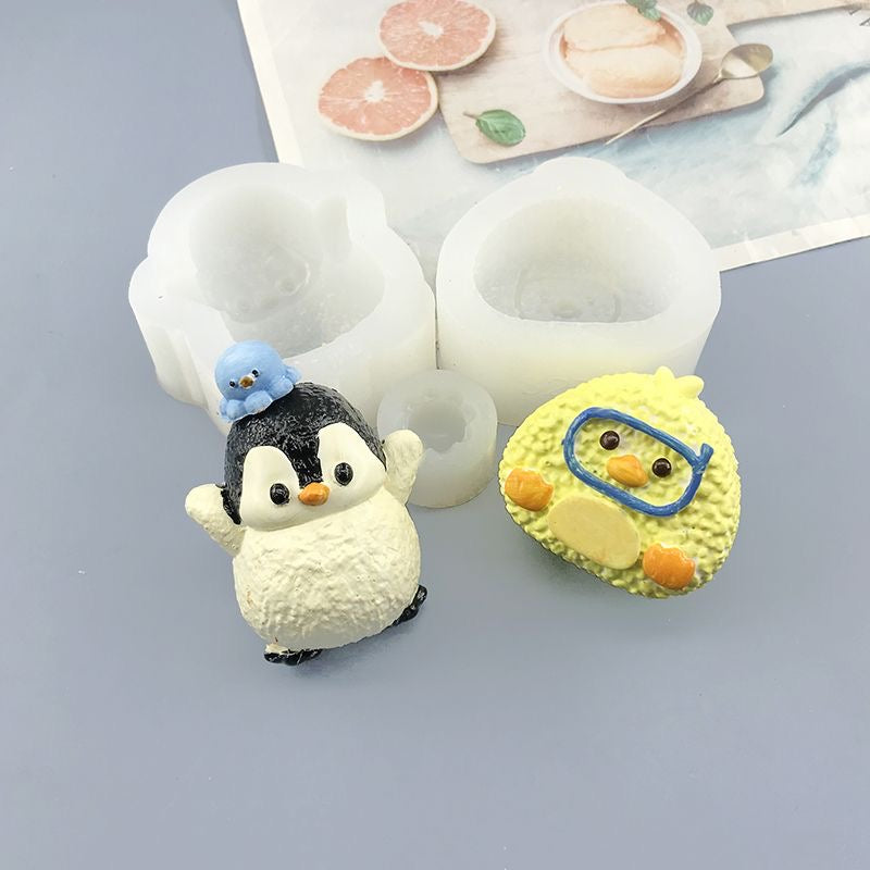 Penguin Mold Silicone Squishy Mold
