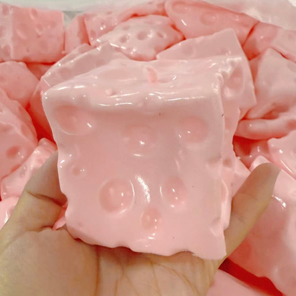 7cm Jumbo Cheese Stress Ball Skin w/ Plug