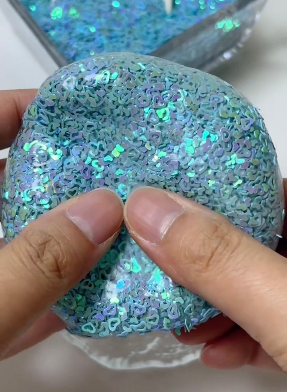 Blue Heart Handmade Stress Ball