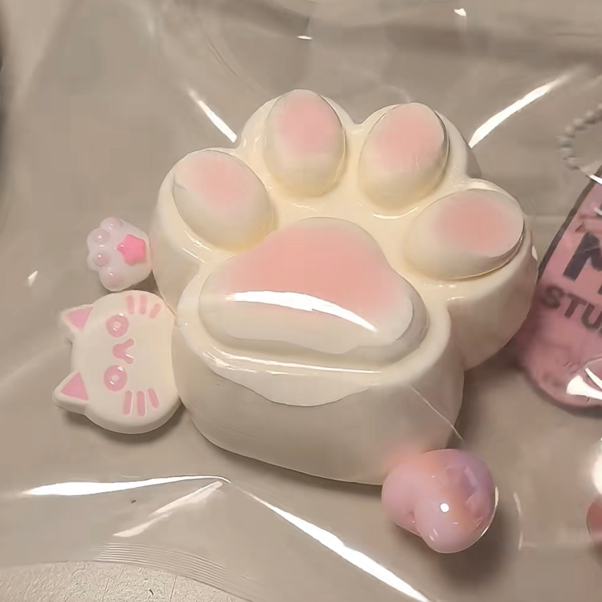 Handmade Silicone Cat's Paw Taba Squishy Toy