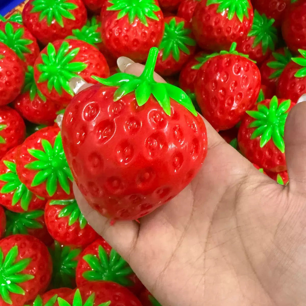 Crunchy Strawberry Stress Ball Squishy Stress Relief Decompression Toy