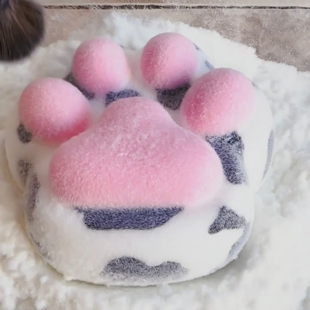 800g Large Handmade Pink Cat’s Paw with Dot Taba Squishy Toy
