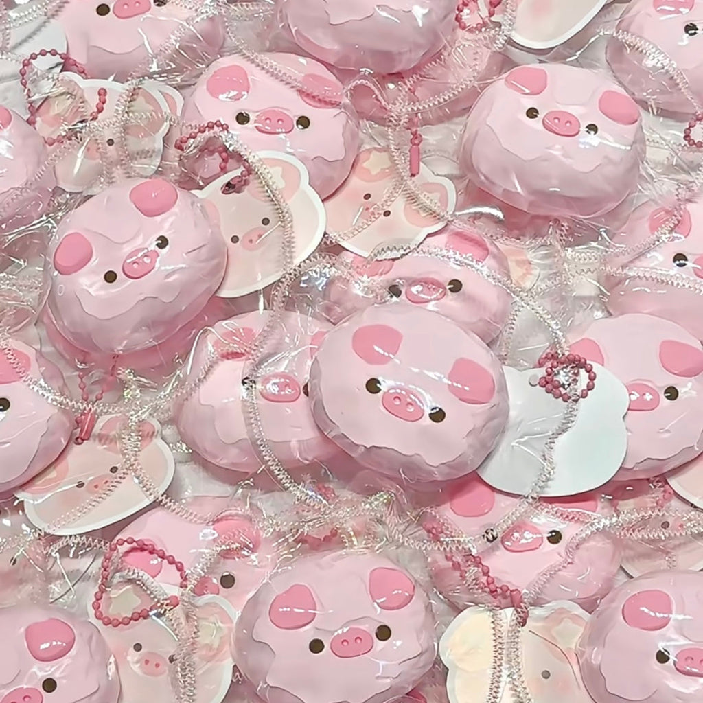 Handmade Pink Pig Taba Squishy Toy