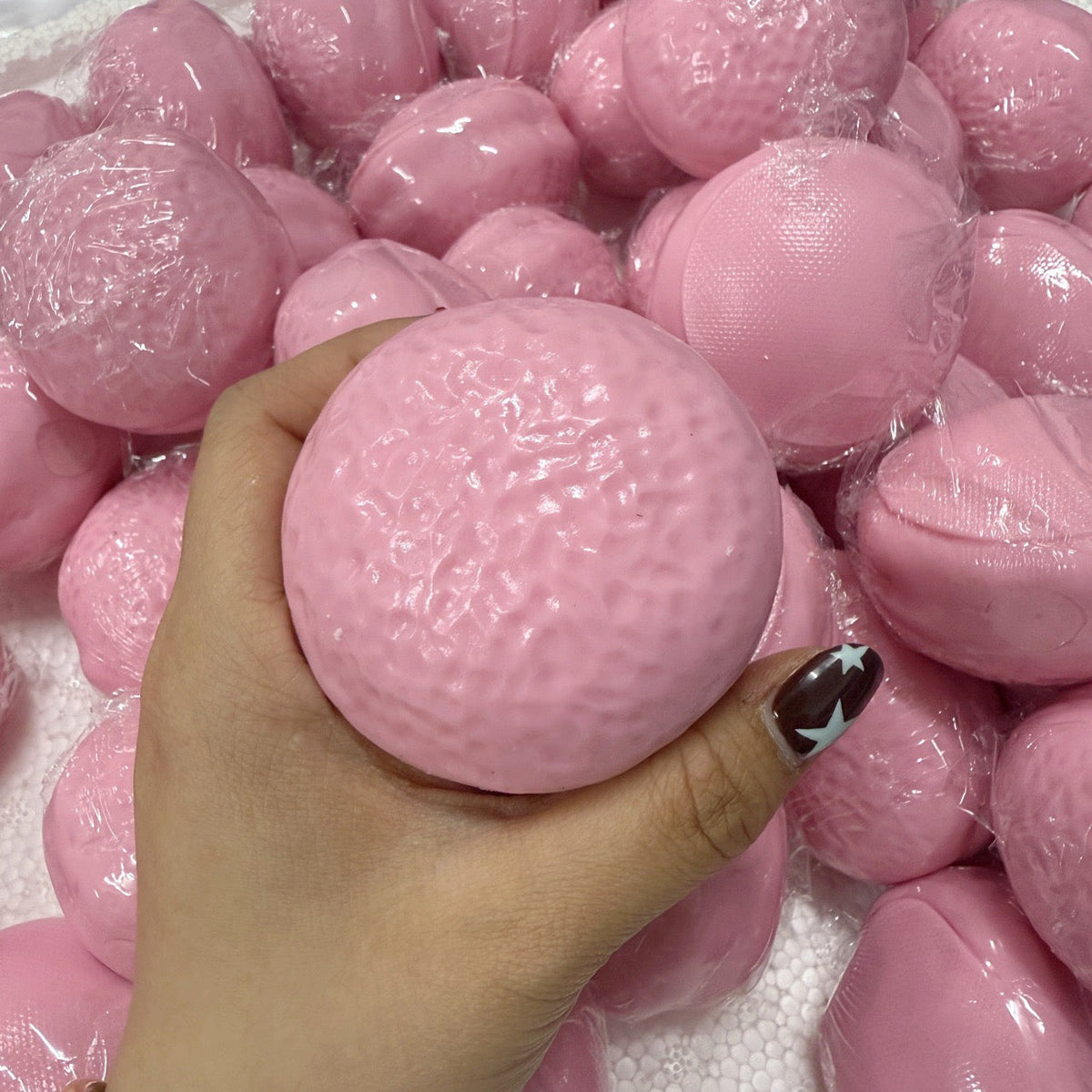 Crunchy Strawberry Pie Stress Ball Squishy Bead & Clay Base Stress Relief Decompression Toy