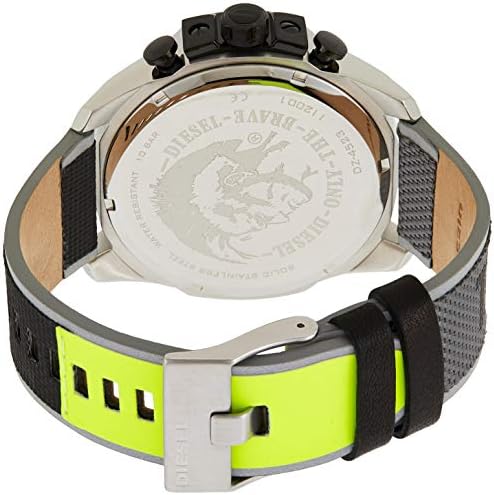 Diesel DZ4523 Mega Chief Chronograph Men's Watch – Black Dial & Grey Nylon Strap
