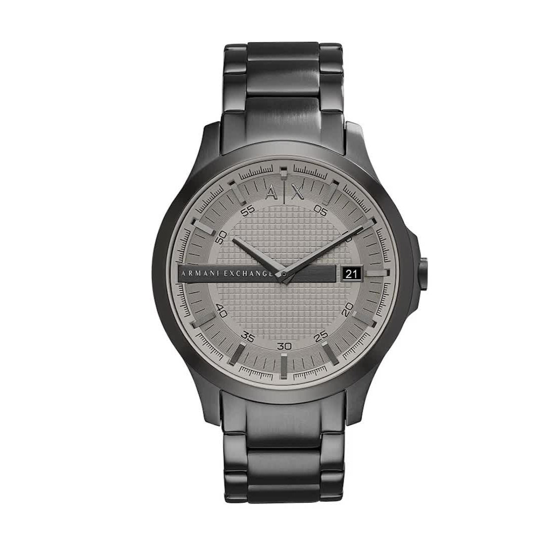 Armani Exchange Hampton AX2194 Men's Chronograph – Grey Dial with Matching Grey Stainless Steel Strap