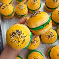 Cracking Burger Stress Ball Squishy Stress Relief Fidget Toy