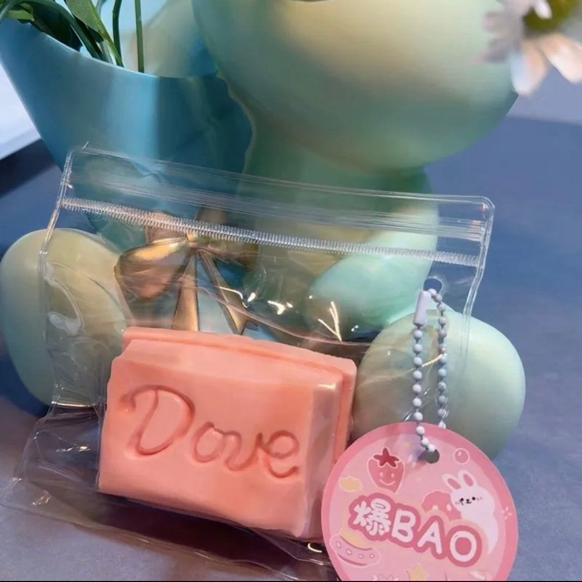DOVE Chocolate Stress Relief Taba Squishy Toy