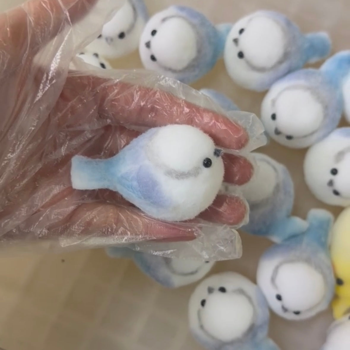 Handmade Blue Bird Taba Squishy Toy