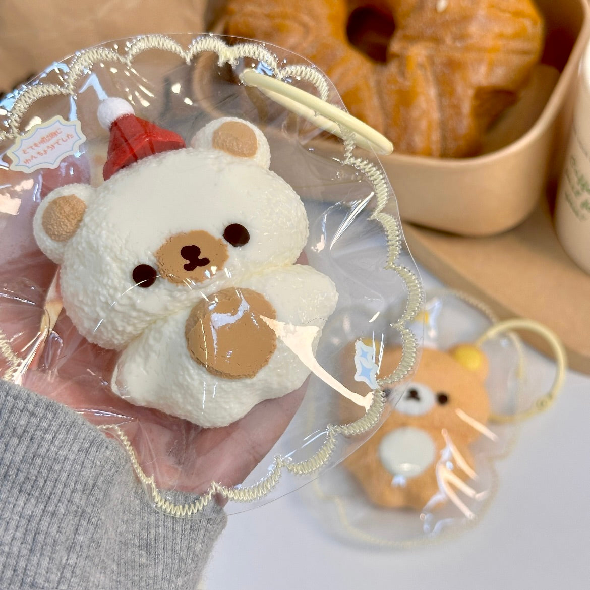 Hat Bear Squishy Stress Relief Decompression Toy