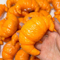 Crunchy Handmade Croissant Stress Ball Bead & Clay Base