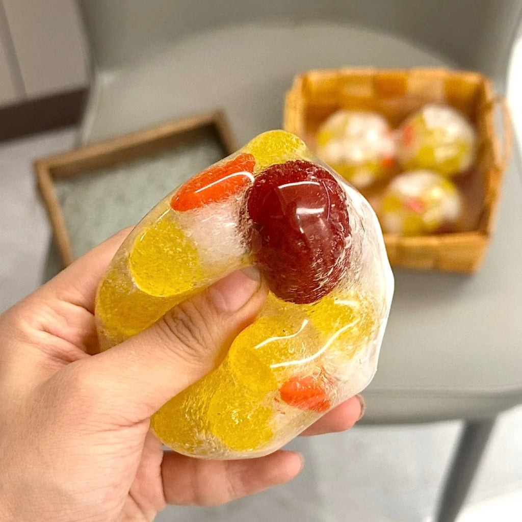 Fruit Hard Candy Stress Ball Squishy Stress Relief Decompression Toy