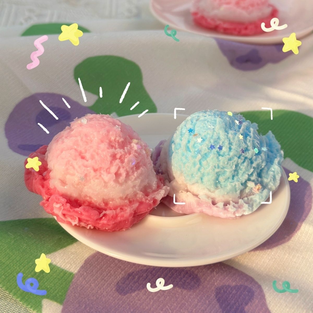Handmade Ice Cream Soft Stress Relief Taba Squishy Toy