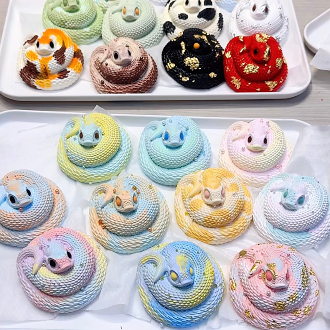 Handmade Circling Snake Taba Squishy Toy