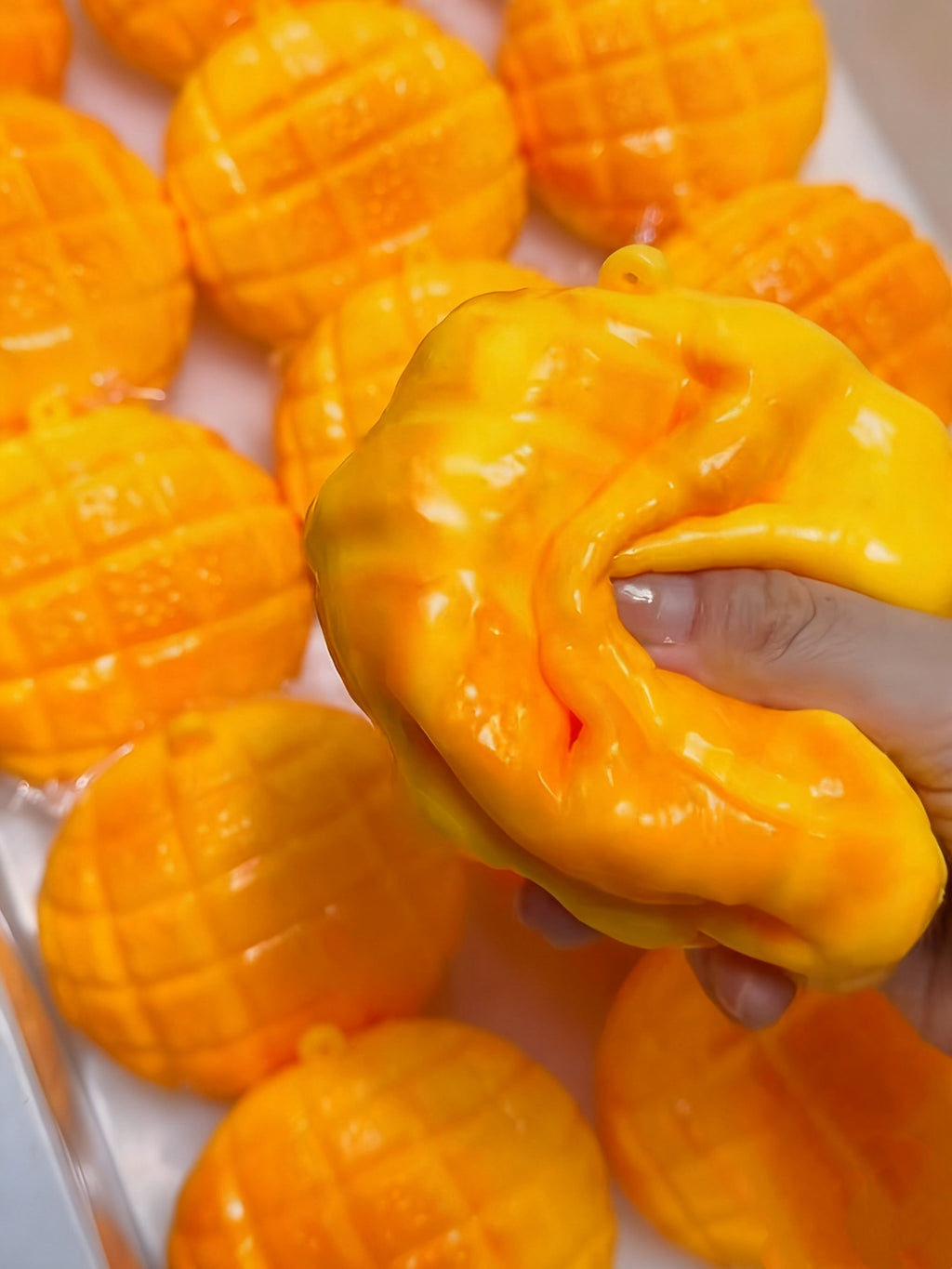 Stress Ball Melon Bread Squishy Stress Relief Decompression Toy
