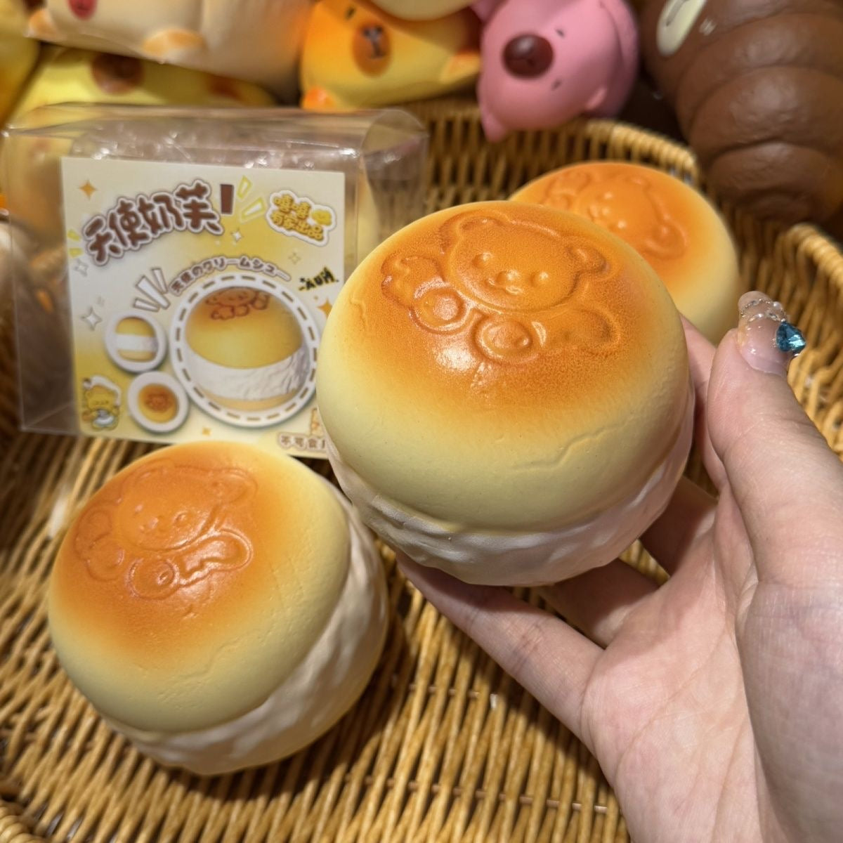 Smiley Bear Slow Rising Squishy Stress Relief Decompression Toy