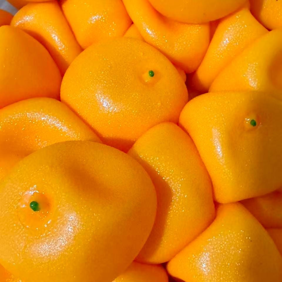 Orange Stress Ball Skin w/ Plug