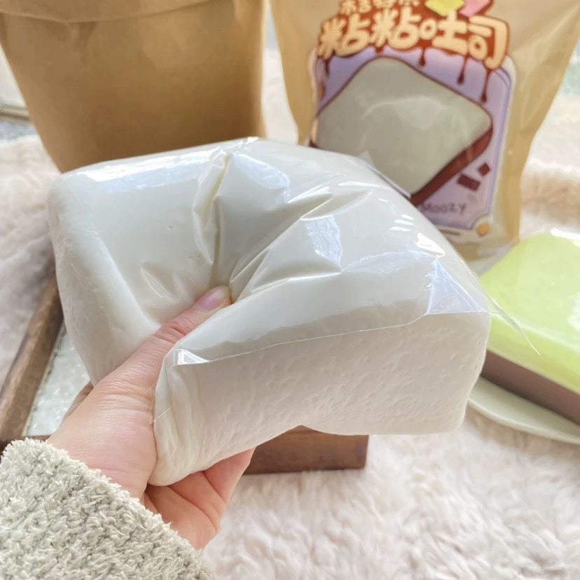 Mellow Cotton Toast Slow Rising Squishy Stress Relief Decompression Toy
