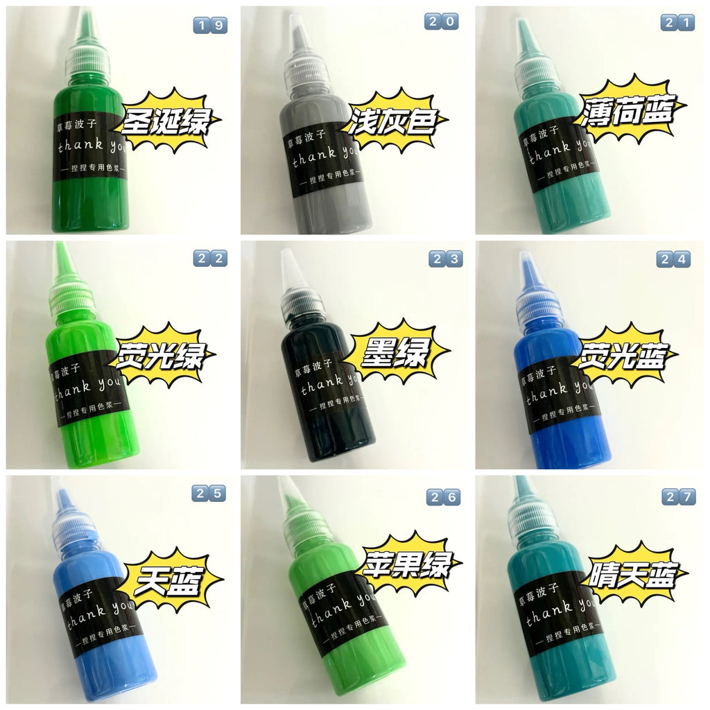 29 Colors Oil Based Silicone Color Dye Macaron Color Paste for Silicone Squishy-30g Each
