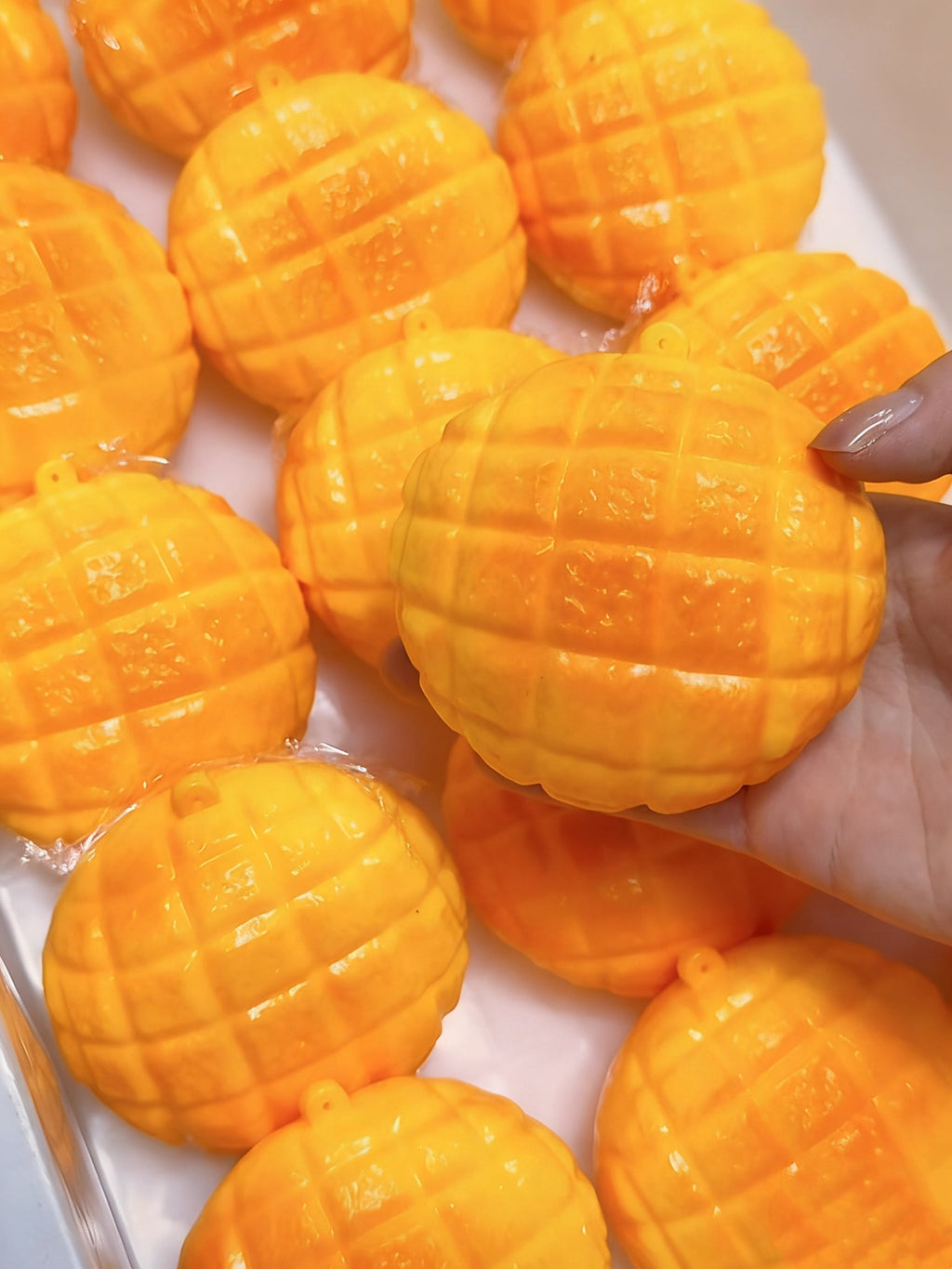 Stress Ball Melon Bread Squishy Stress Relief Decompression Toy
