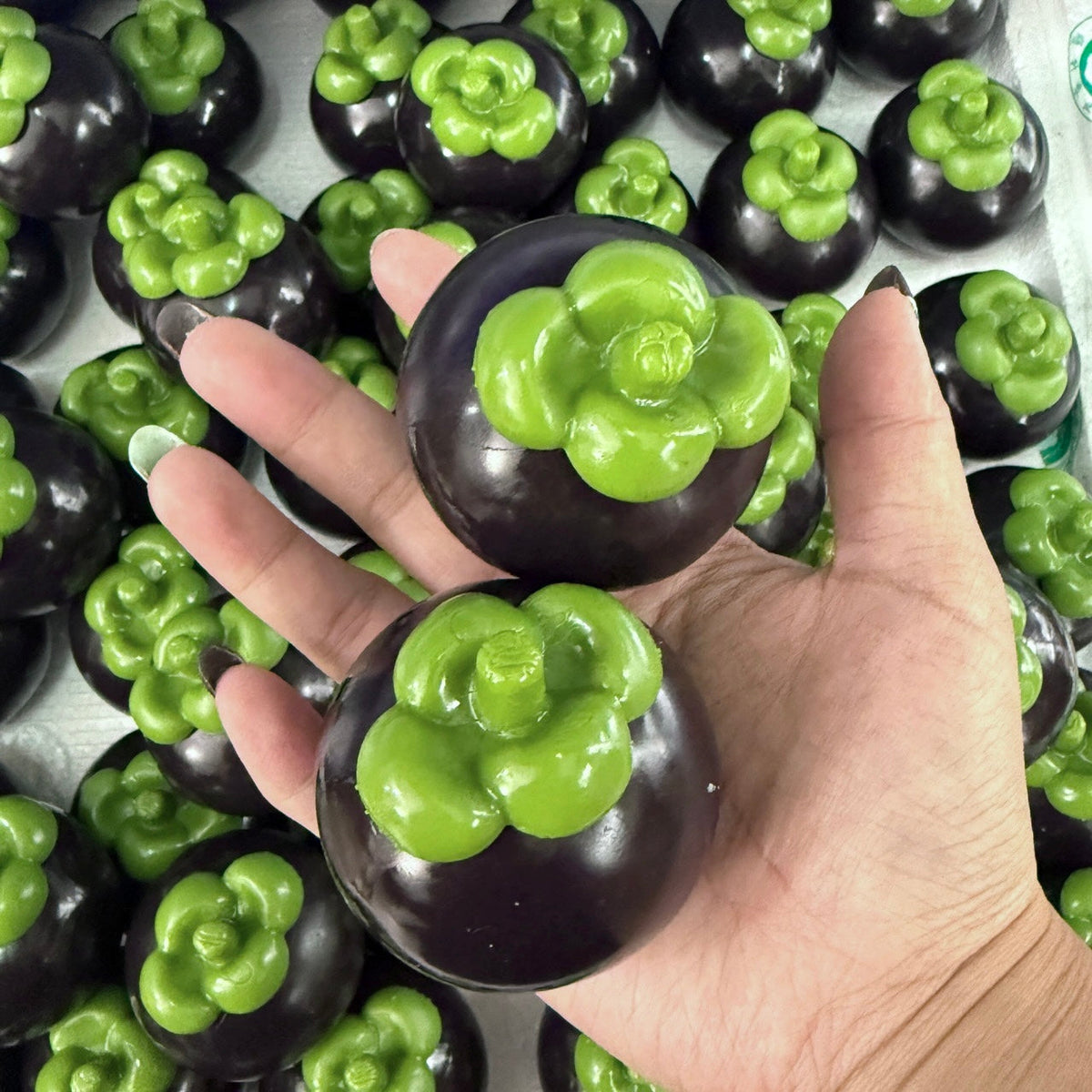 Crunchy Mangosteen Stress Ball Squishy Stress Relief Decompression Toy