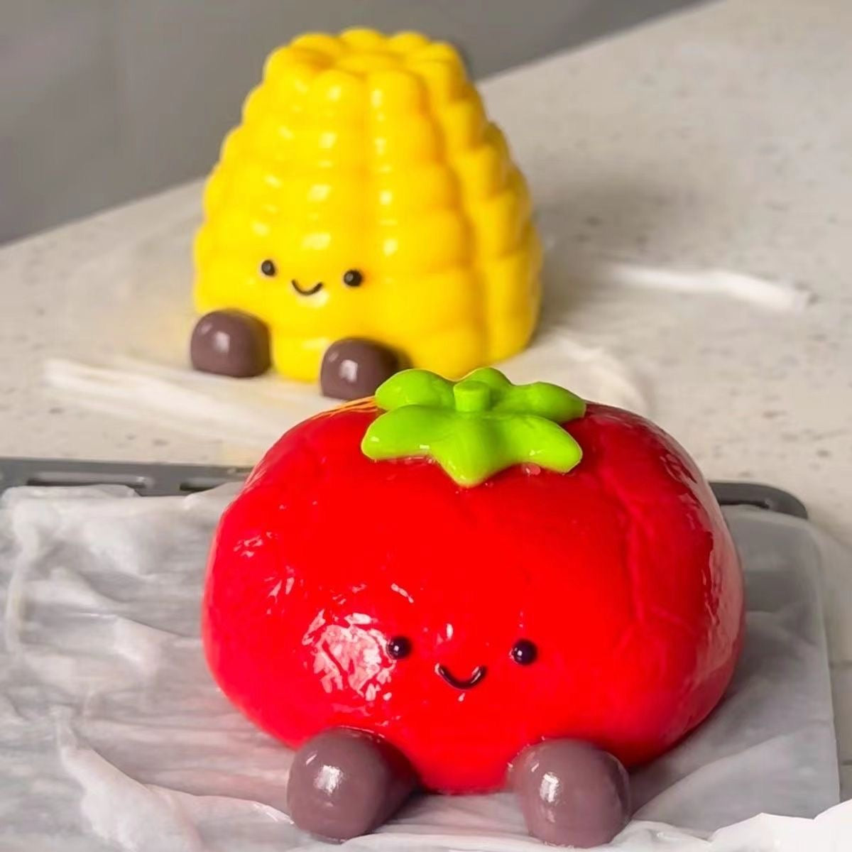 JC Corn JC Tomato Mold Silicone Squishy Mold