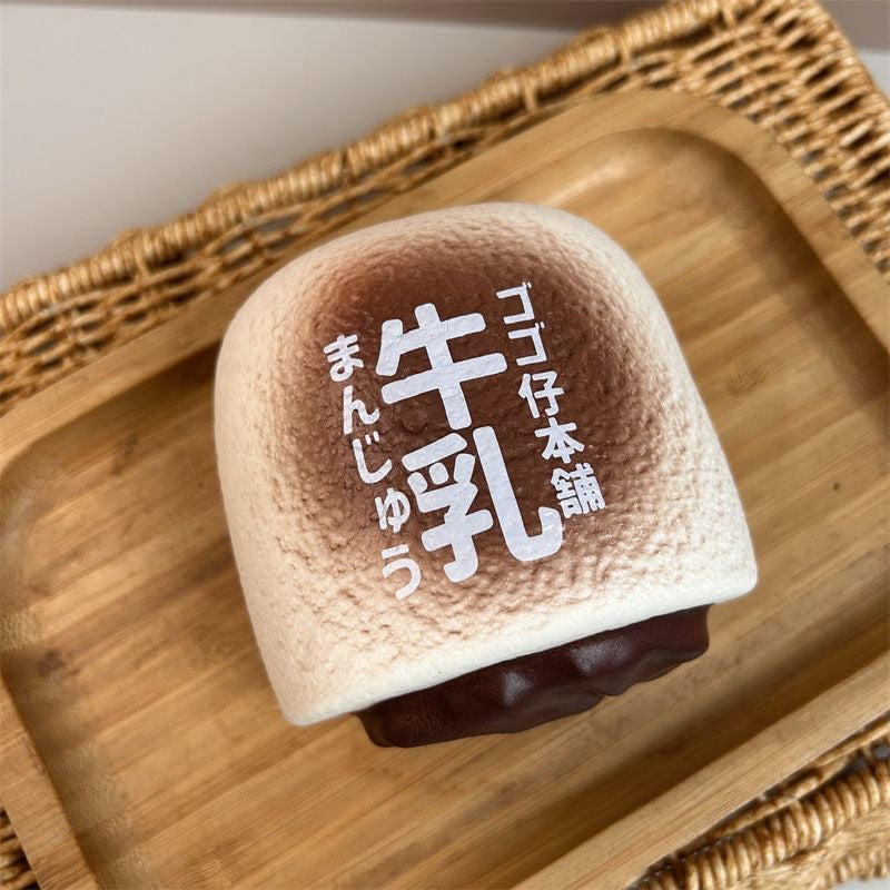 Cheese Milk Bun Slow Rising Squishy Stress Relief Decompression Toy