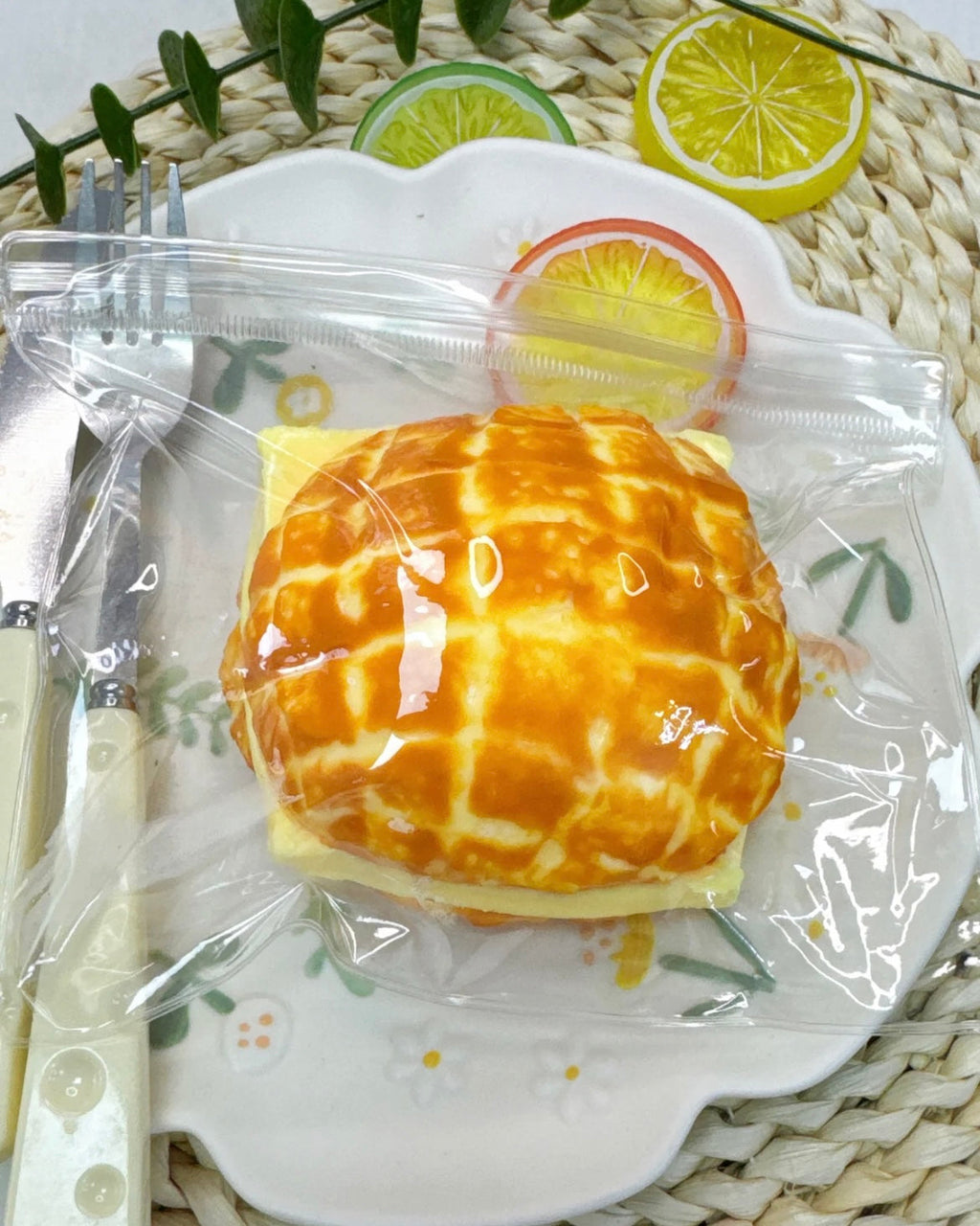 Squishy Cheese Bread Stress Relief Decompression Toy