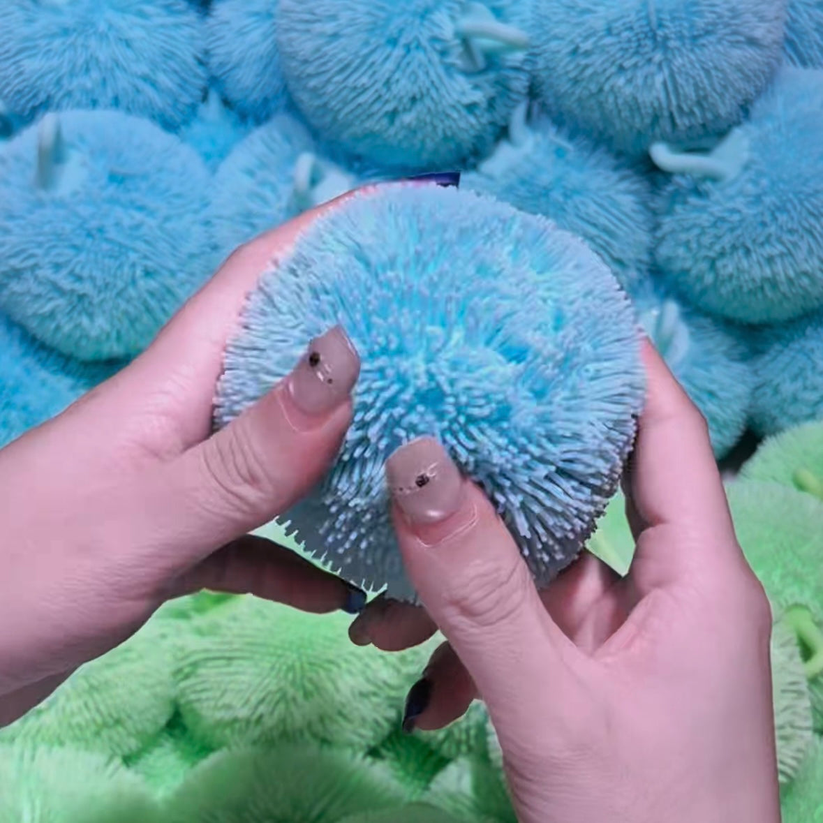 Crunchy / Crisp Satisfying Sound Fluffy Ball Handmade Stress Ball
