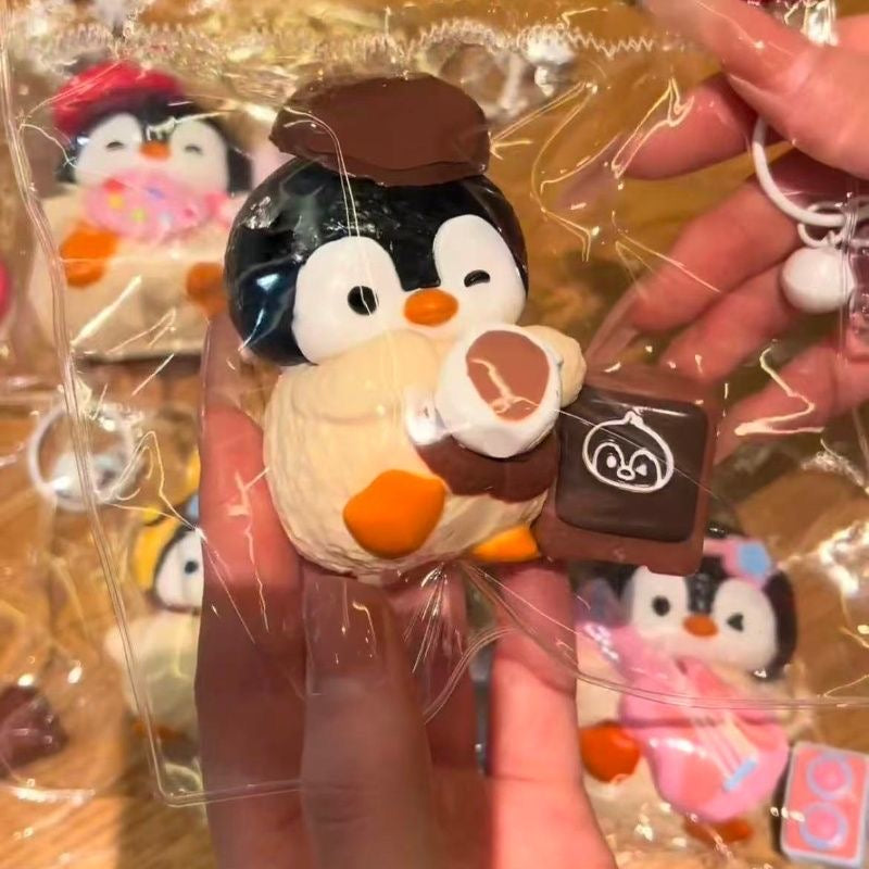 Handmade Cute Penguin Taba Squishy Toy
