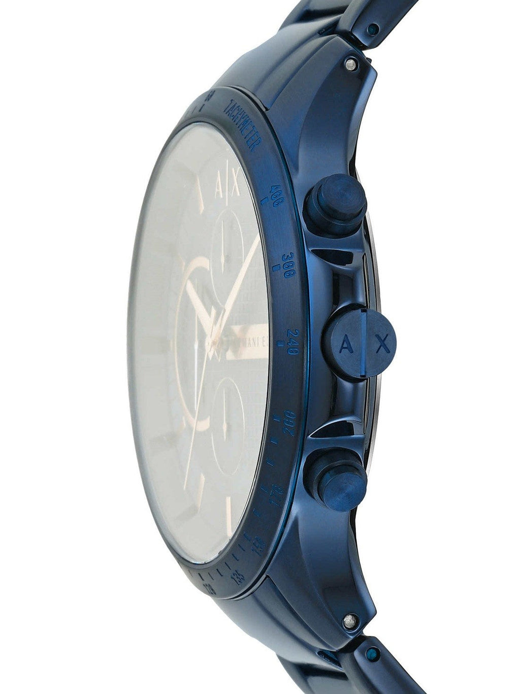 Armani Exchange Hampton AX2430 Men's Chronograph Watch – Blue Dial with Blue Stainless Steel Strap