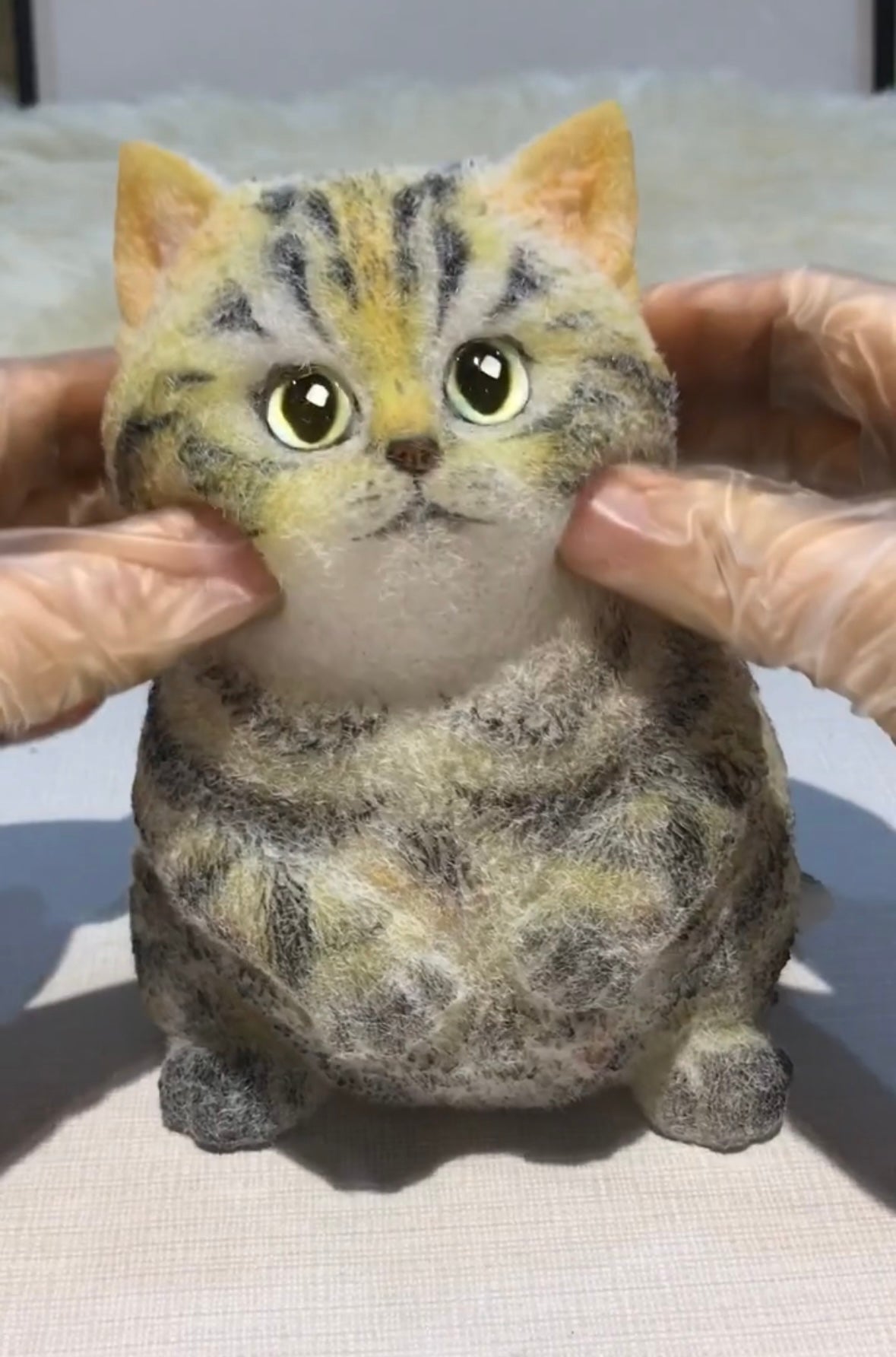 600g/1000g Leopard Print Kitty Cats Taba Squishy Toy with Flocking
