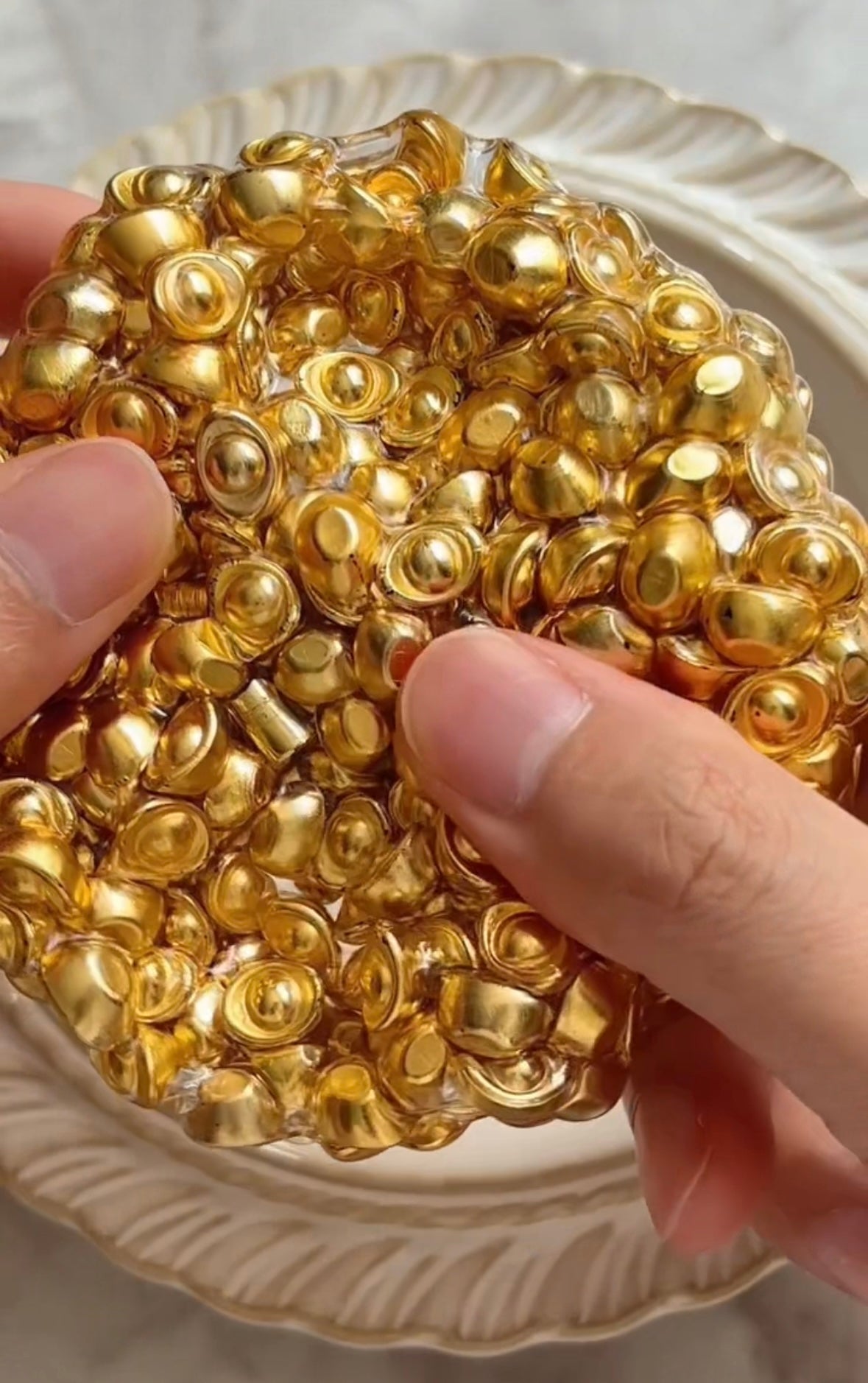 Gold Handmade Stress Ball