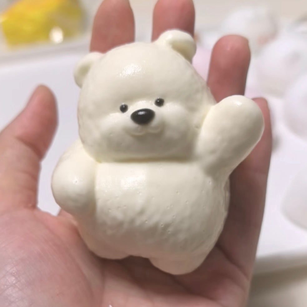 Handmade Cute Beckoning Bear Taba Squishy Toy