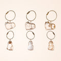6pcs Transparent Cat Hair Storage Box Cat Hair Storage Capsule Keychain (Not Include Cat Hair)
