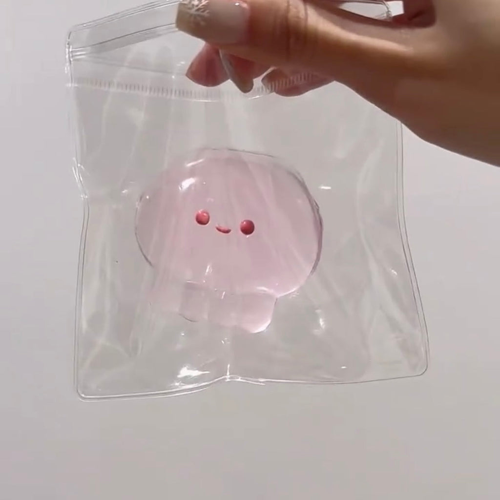60g Handmade Transparent Jellyfish Octopus Taba Squishy Toy