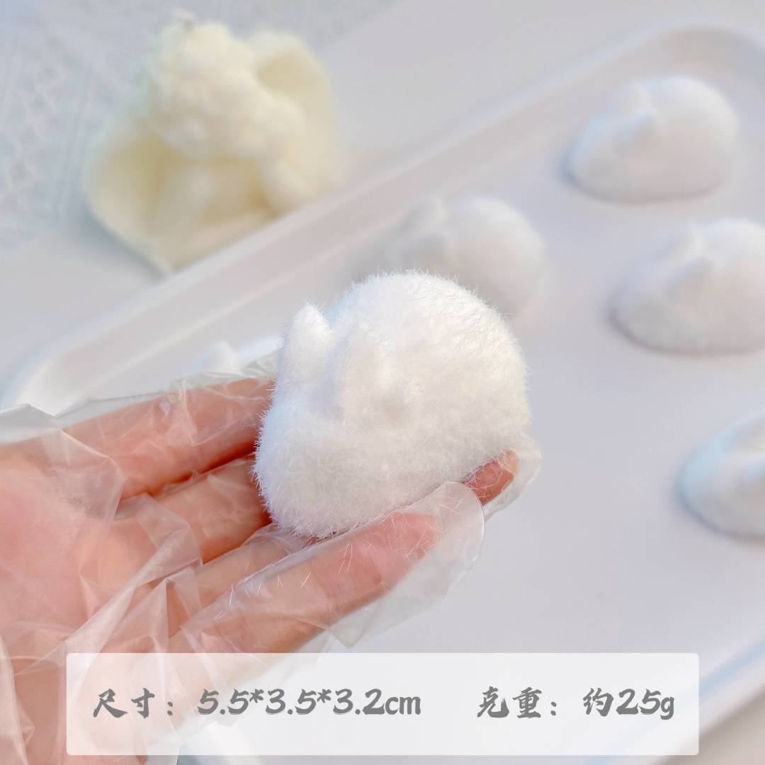2pcs Handmade Rabbit Bunny Taba Squishy Toy
