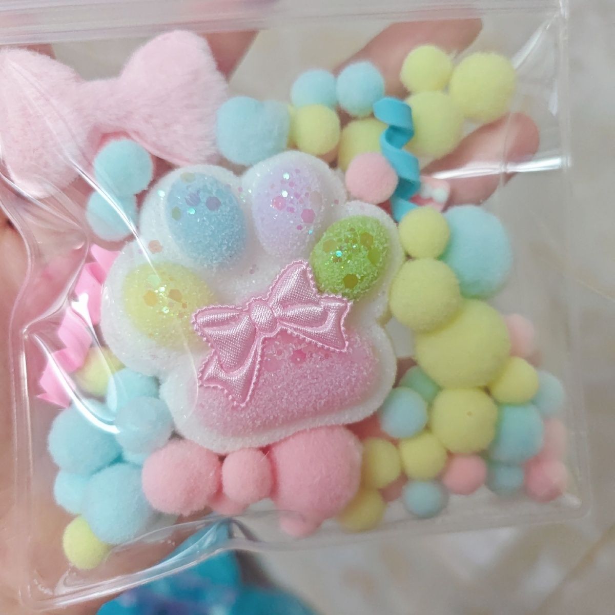 Handmade Silicone Rainbow Cat’s Paw without fur Stress Relief Squishy Toy
