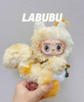 18cm Retrofit Fox Labubu Plush Toy - Handmade Unique Labubu Custom Design